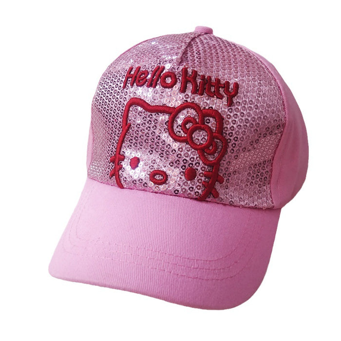 Wholesale Children's embroidered baseball cap, cute cartoon cat duckbill cap, children's sun protection and sunshade hat