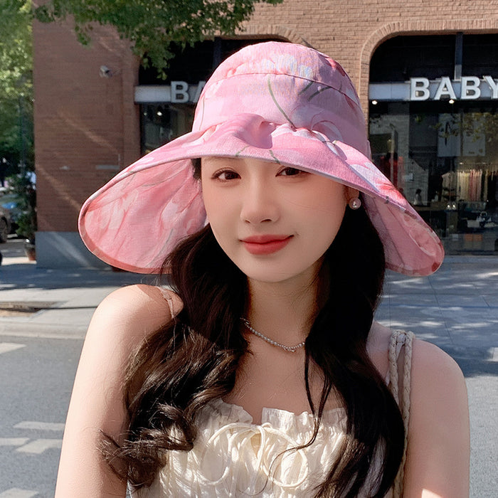 Wholesale Sunshade hat, large brim, thin design, breathable fisherman hat, outdoor travel, sun protection, beach protection