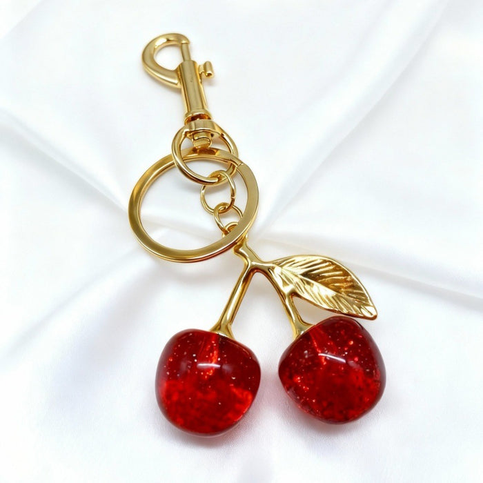 Wholesale Cherry Keychains Simulation Fruit Bag Pendant