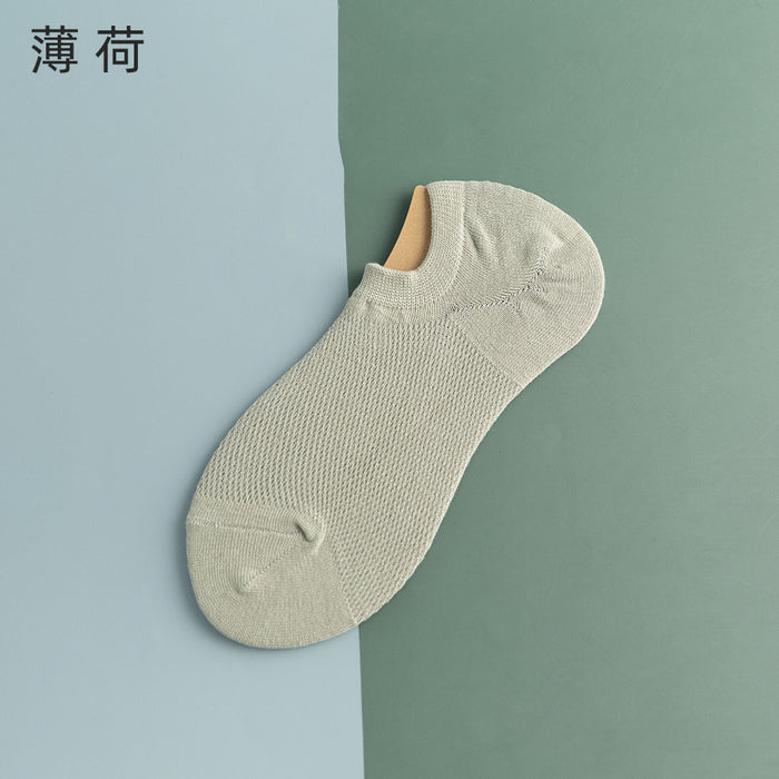 Wholesale Ship Socks Thin Short Socks Anti slip Shallow Mouth Invisible Socks Breathable Pure Cotton Mesh Socks