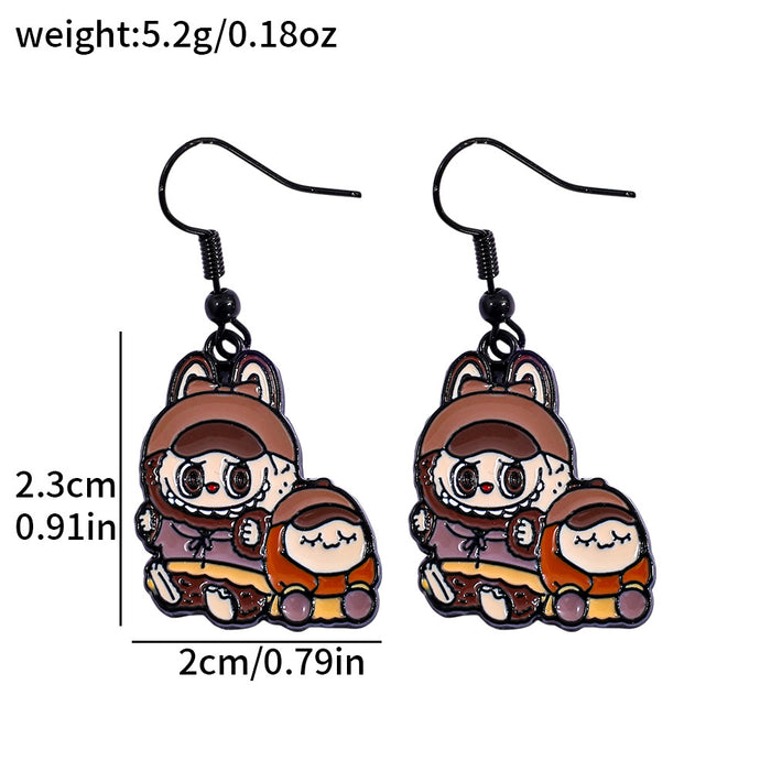 Wholesale Personality Peripheral Cartoon Oil Drop Earrings Creative Accessories