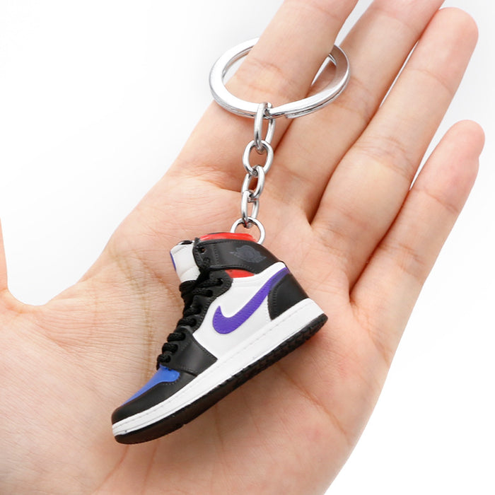 Wholesale PVC Mini Basketball Shoe Keychain JDC-KC-QLPing008