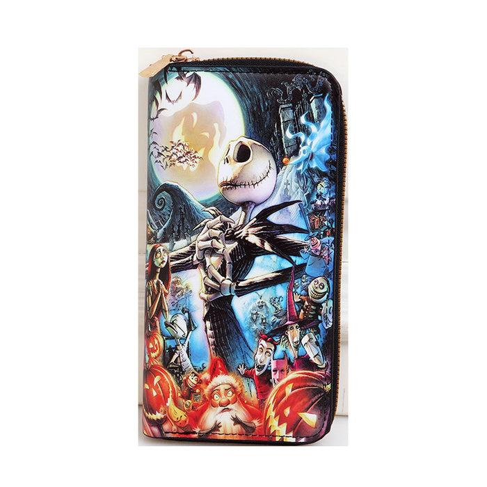 Wholesale PU Halloween Skull Children's Boys Coin Purse JDC-WT-Shengx012