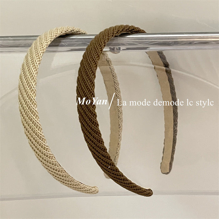 Wholesale Wool twill female temperament headband hair grottoes headdress hairpin