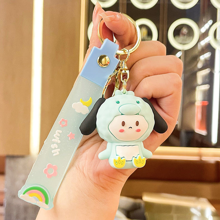 Wholesale Cartoon Doll Silicone Keychain JDC-KC-Benxin032