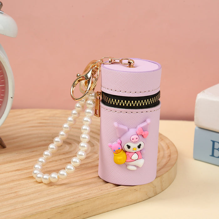 Wholesale PU Cartoon Bucket Coin Purse Keychain JDC-KC-YiK011