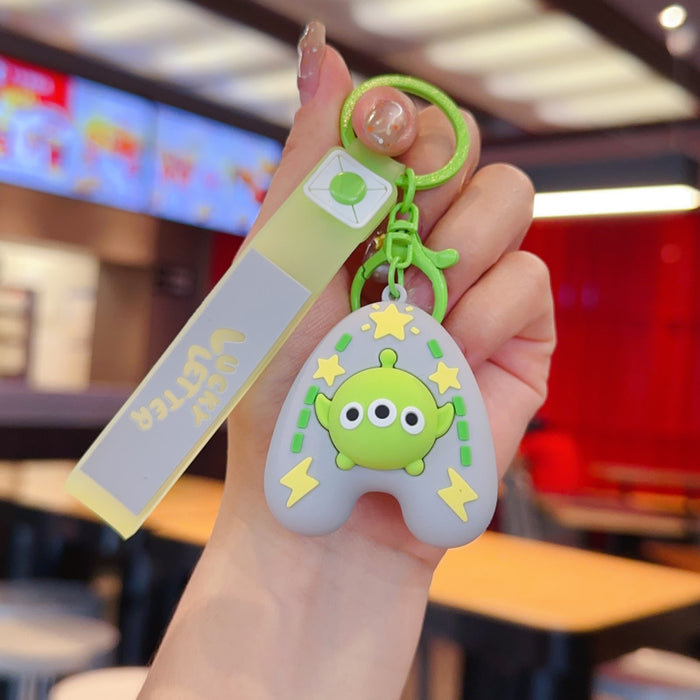 Wholesale Cartoon English alphabet animal keychains