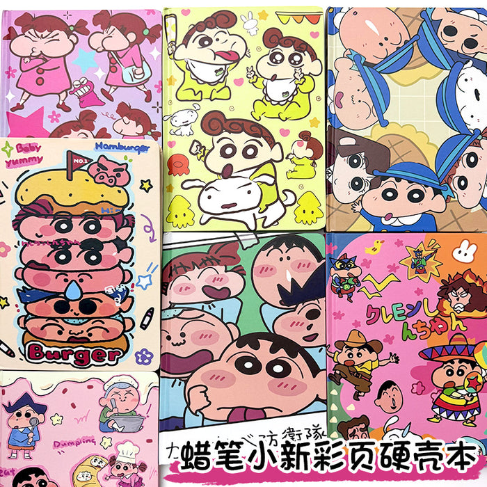 Wholesale 5pcs Cartoon Hand Ledger Cute Animation Journal Color Page Notepad