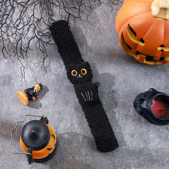 Wholesale Snap Bracelets Plush Cloth Pumpkin Ghost Design Party Favors Gift Decorative Accents