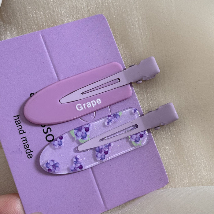 Wholesale 2-piece/set juice series hairpin clip seamless hairpin hair accessories glitter bangs clip