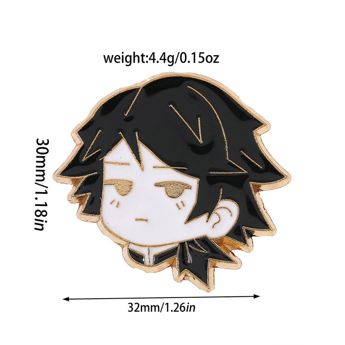 Wholesale Trendy Anime Cartoon Metal Brooch Pin Decorative Accent For Women
