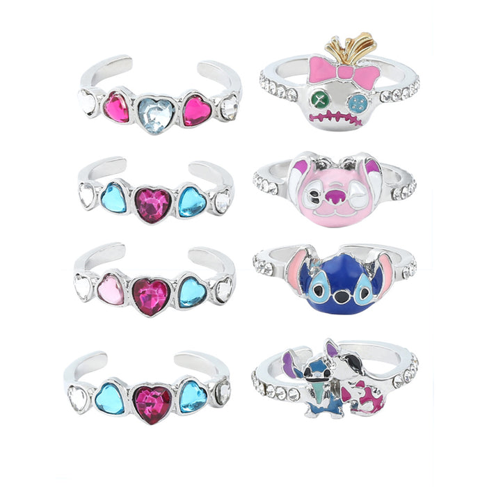 Wholesale Stitch Ring Couples A Pair of Stitch Love Rings Girlfriends Small Gift Ring JDC-RS-BS003