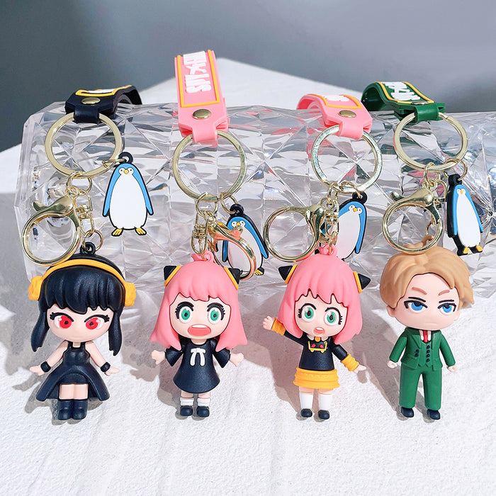 Wholesale Cartoon Silicone Doll Keychain JDC-KC-QiChao035