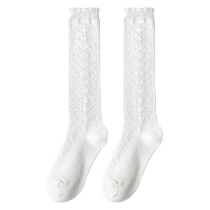 Wholesale Sweet sock lace design, cute and versatile, skin friendly, long leg, calf