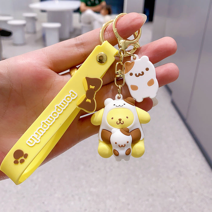 Wholesale PVC Cartoon Doll Keychain JDC-KC-NLu021