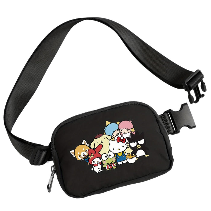 Wholesale Cat Cartoon Waterproof Sports Chest Bag  Versatile Crossbody Bag for Running with Phone Shoulder Bags