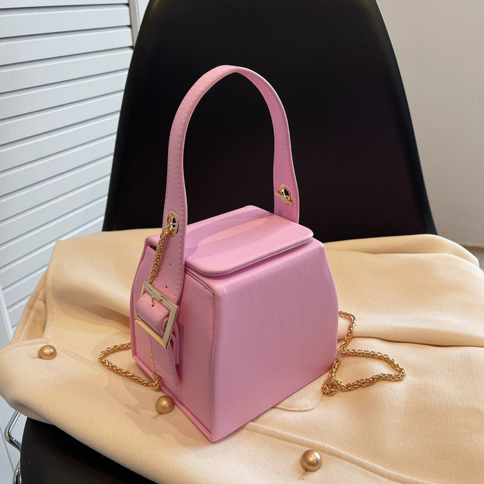 Wholesale PU Sugar Cube Box Chain Shoulder Bag JDC-SD-Lenao003