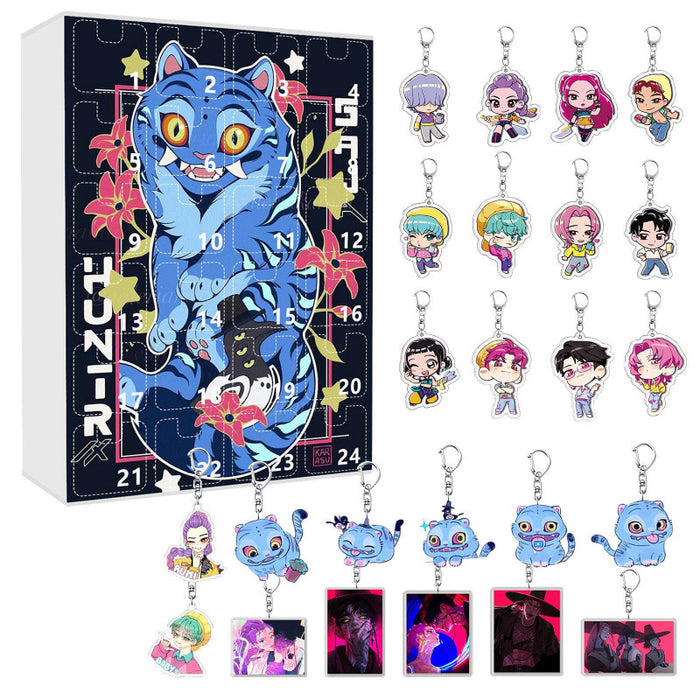 Wholesale KPOP Christmas Countdown Calendar Blind Box Backpack Keychain Acrylic Ornament Gift Box