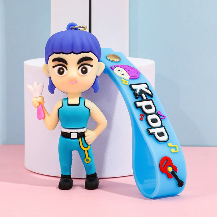 Wholesale Cartoon/ Anime K-POP Merchandise Silicone Keychain