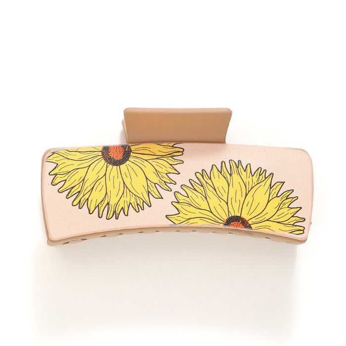 Wholesale Retro PU Shark Clip Grab Clip Hairpin Women' s Simple Back Head Hair Accessories