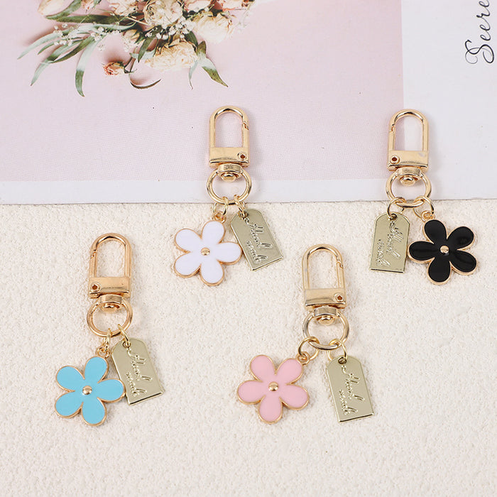 Wholesale Metal Multi-color Flower Keychain Bluetooth Headset Protective Case Accessories
