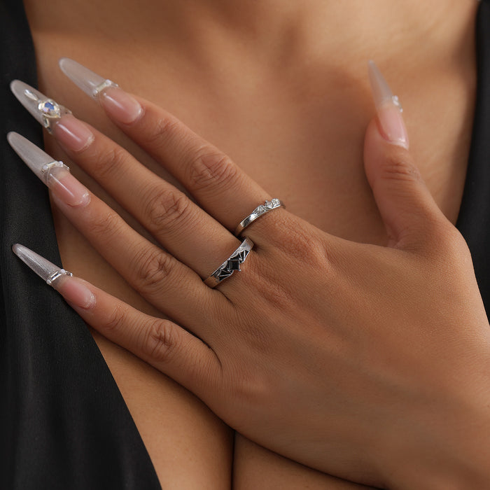 Wholesale Drip Glaze Adjustable Plain Band Ring