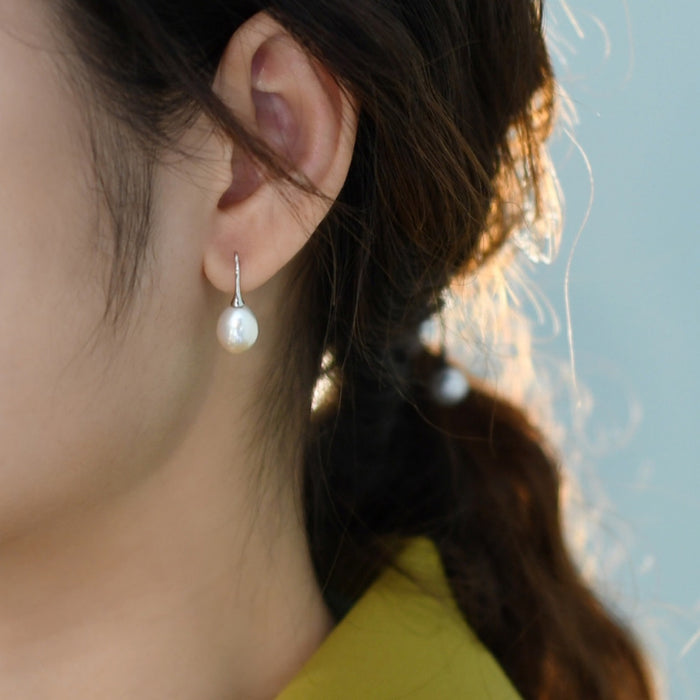 Wholesale Natural Freshwater Pearl Earrings Women's Earrings Design Trendy Women