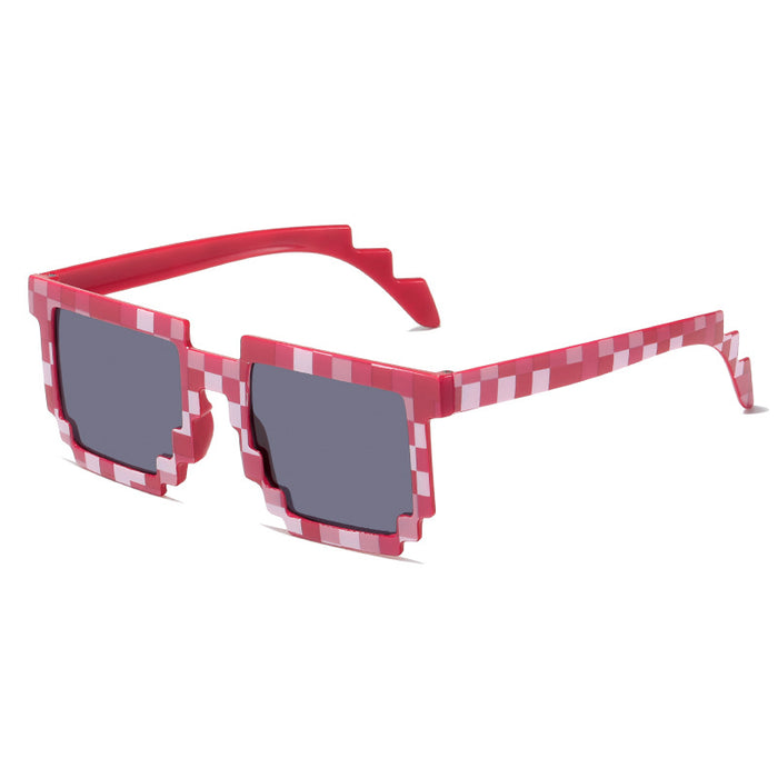 Wholesale Funny Building Block Mosaic PC Sunglasses JDC-SG-Dit002