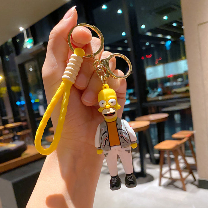 Wholesale Cartoon pvc Keychain Creative Car Keychain Cute Keychain