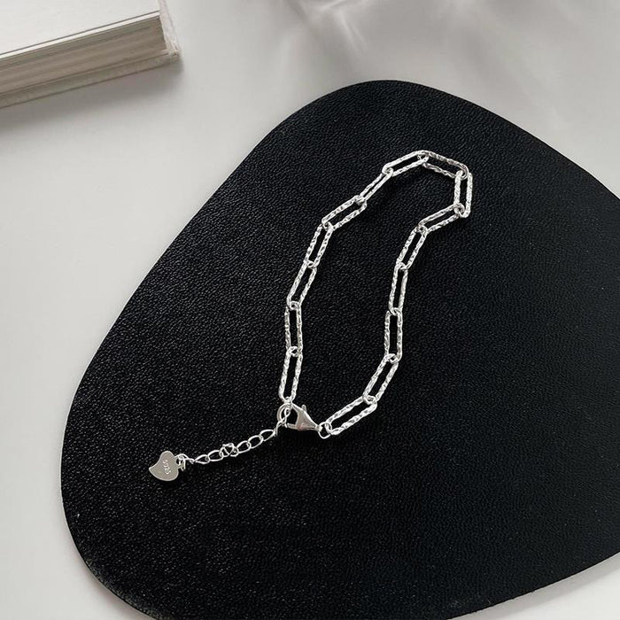 Wholesale Silver Plain Circle Starry Sky Bracelet, Small and Exquisite Handmade Jewelry