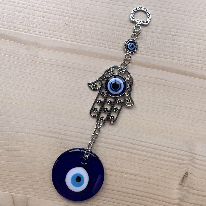 Wholesale Devil Eye Glass Keychain JDC-KC-JHQM003