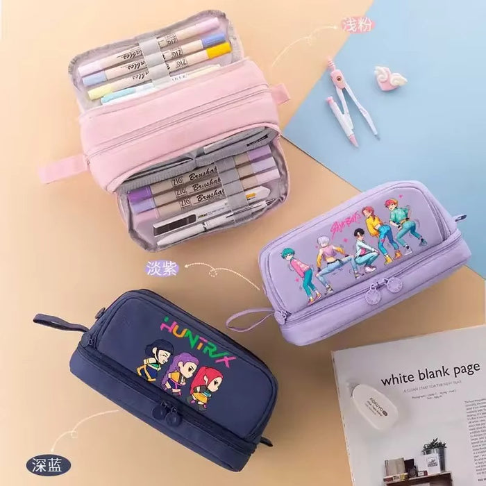 Wholesale Fashion Polyester Cartoon Pencil Case Multifunctional Stationery Pouch Cute School Bag
