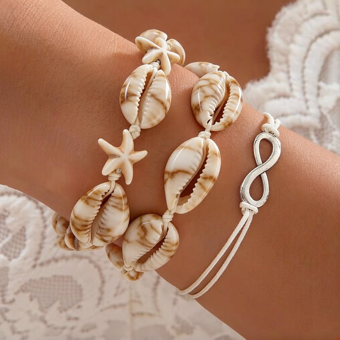 Wholesale Zinc Alloy Layered Necklace with nut Tree Starfish Flower Pendant
