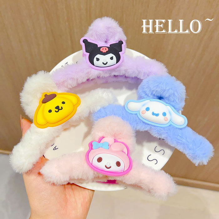 Wholesale Cartoon Cute Plush Hair Clips JDC-HC-Wangl004