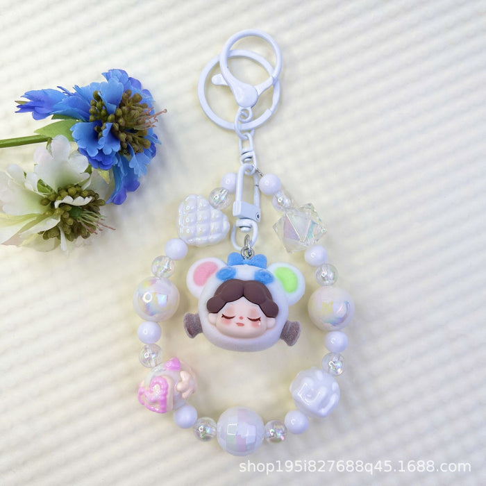 Wholesale New Flocked Wizard Plush Cute Phone Chain Keychain Bag Doll Pendant Accessories
