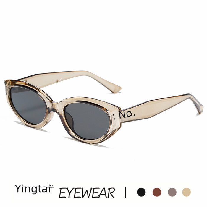 Wholesale New retro cat-eye sunglasses for women, fashionable and high-end street style sunglasses for small faces