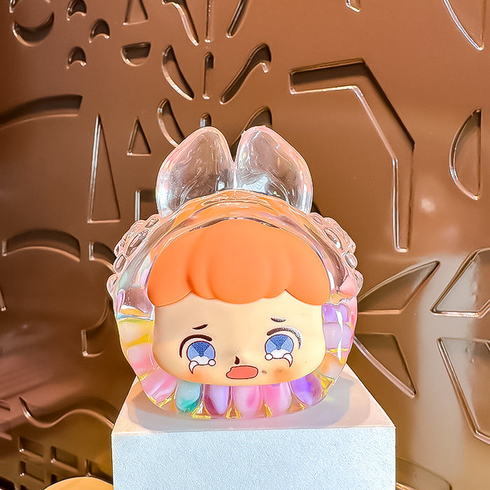 Wholesale rabbit liquid burst luminous ornaments cute healing girls gift