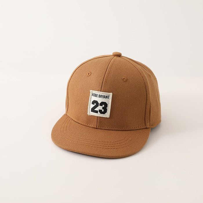 Wholesale Trendy Kids Embroidered Letter Flat Brim Baseball Cap Unisex Green Boston Sunscreen Casual Resale Accessory