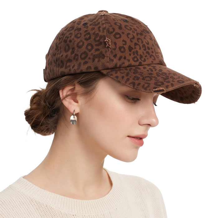 Wholesale Leopard Print Vintage Baseball Cap Fashion Accessory Gift