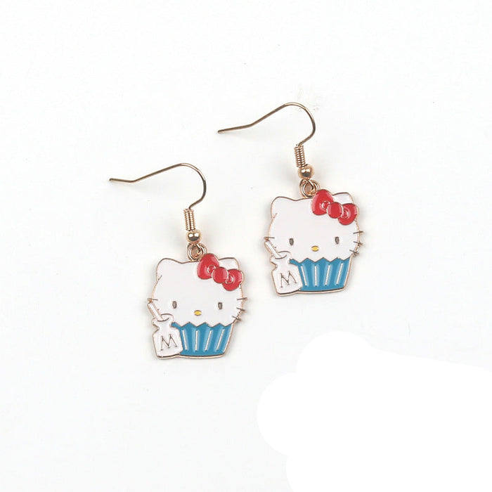 Wholesale Cute Cupcake Cat Earrings