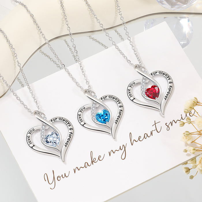 Wholesale Star Stone Peach Heart Necklace Women's accessories