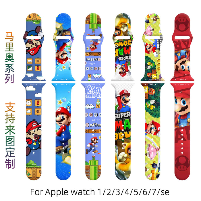 Wholesale Printed Silicone Watch Strap Wristband JDC-WD-NuoQi021