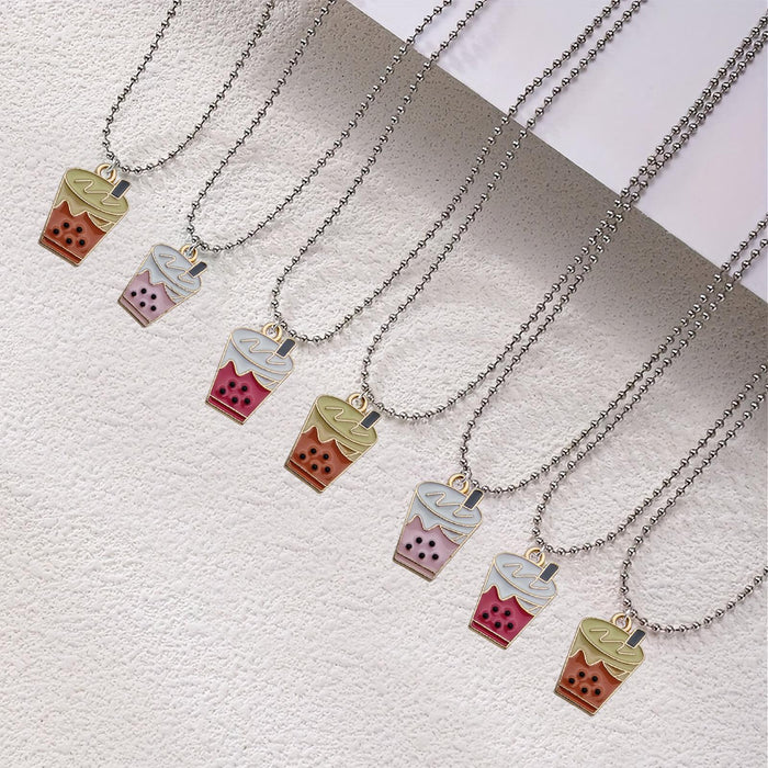 Wholesale Cartoon New Small Round Bead Necklace Accessories Simple and Fashionable