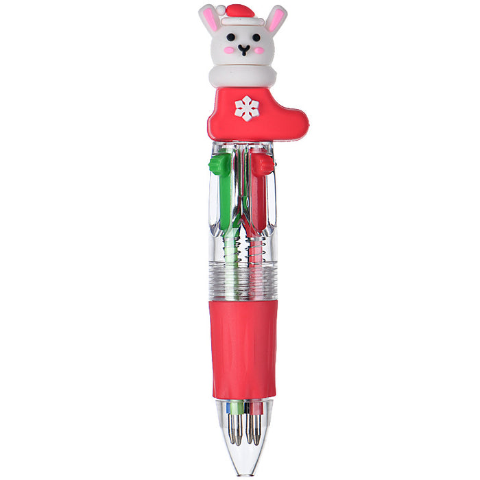 Wholesale Four-color ballpoint pen cute cartoon multi-color pen