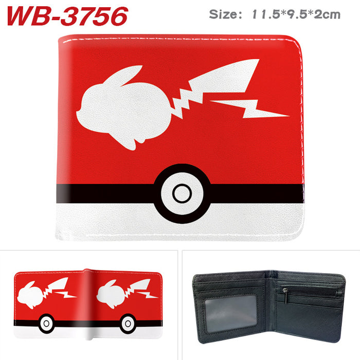 Wholesale Cute Anime Elf Pattern PU Bifold Wallet Short Card Holder Coin Purse Everyday Chic Fashion Accessory