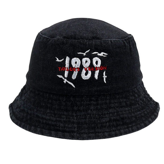 Wholesale Embroidered Denim Bucket Hat JDC-FH-HaiPu007