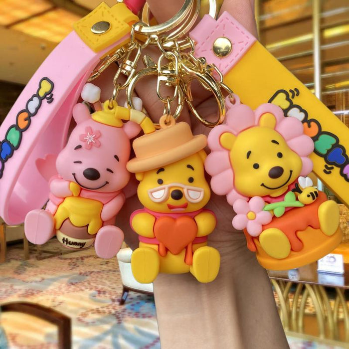 Wholesale Cartoon Silicone Doll Keychain JDC-KC-MingT250