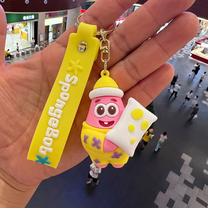 Wholesale SpongeBob SquarePants PVC Keychains JDC-KC-MiaoY070