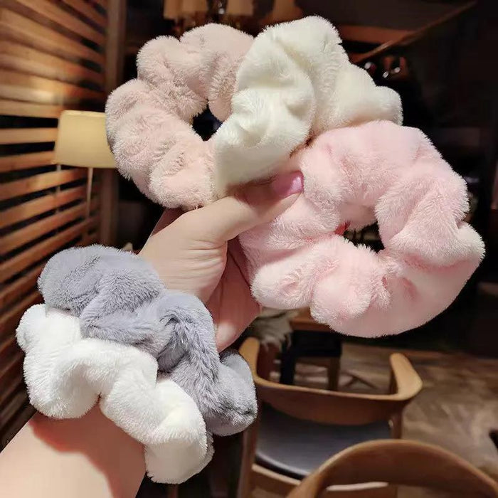 Wholesale Korean Autumn and Winter Cute Imitation Rabbit Velvet Hair Scrunchies