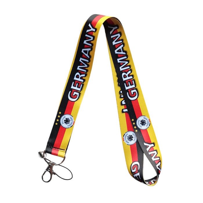 Wholesale Trendy Cartoon Lanyard With Card Holder Polyester Neck Strap For Student And Work Badge Gift